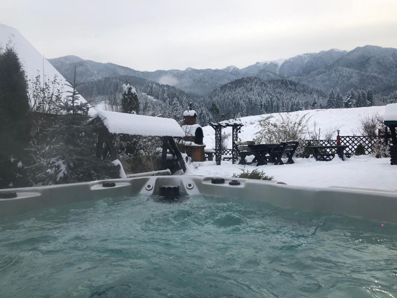 Hot Tub Chalet Retreat Βίλα Μπρασόβ Εξωτερικό φωτογραφία